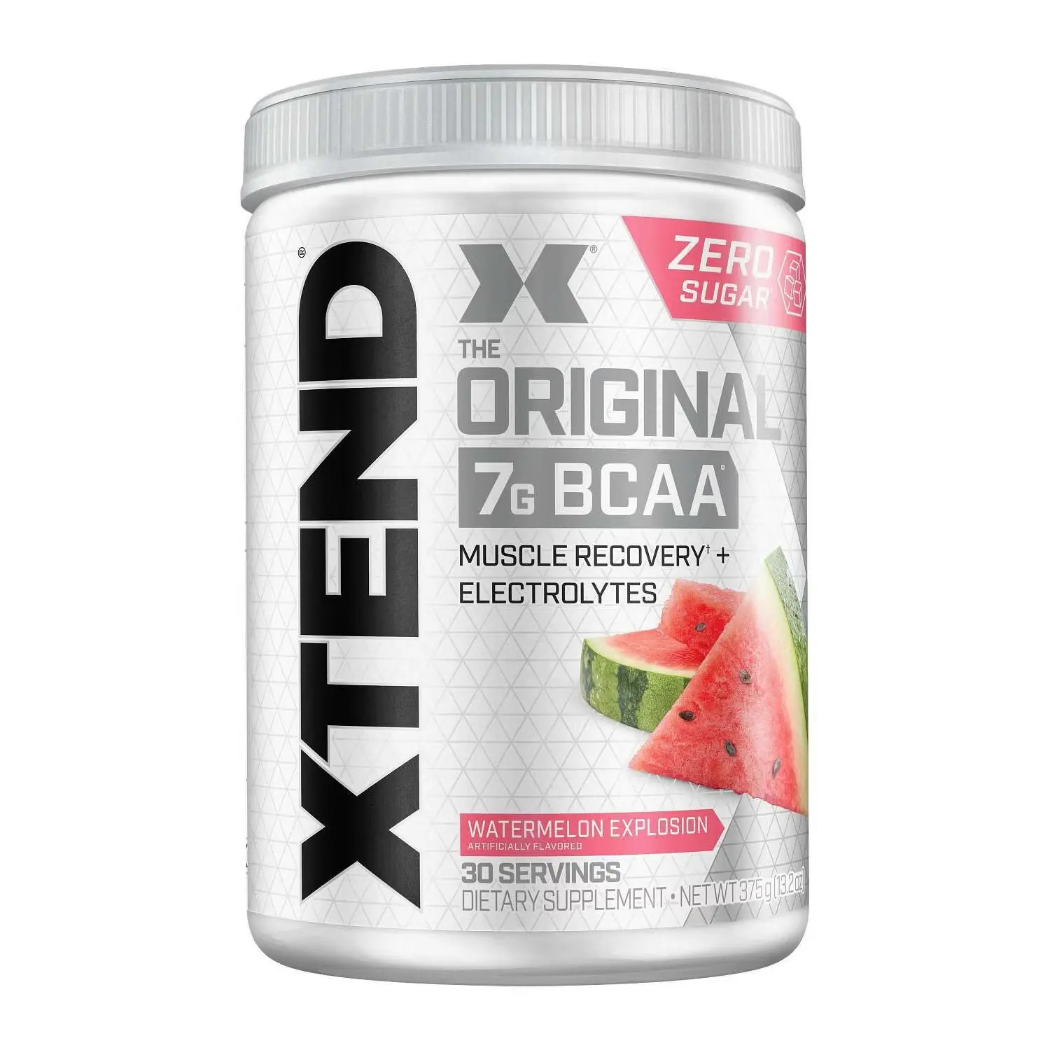 XTEND Original BCAA Powder - Watermelon Explosion Flavor, 0 Sugar, 7g BCAAs, 30 Servings, 375g Amino Acid Wellness Supplement with BCAA Boost & Hydration Aid, Active Life