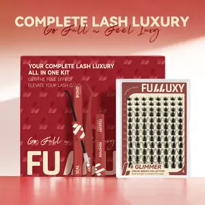 GLIMMER | Fulluxy Frame Break Collection MangaMagic  Upgrade U Lashes with Ultra-Dense, Waterproof, Long-Lasting Lashes | Fairy | Fashion Wet Look Manhua | Fairy Wink Beginner-Friendly DIY for a Flawless, Voluminous Look | Trendy & Must-Have Clusters