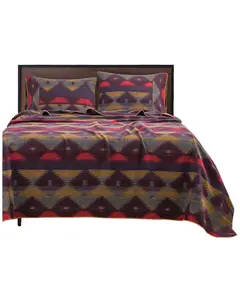 Hiend Accents Unisex Gila Wool Blend Twin Size Blanket Set 2 Piece - Pk1935-Tw-Oc