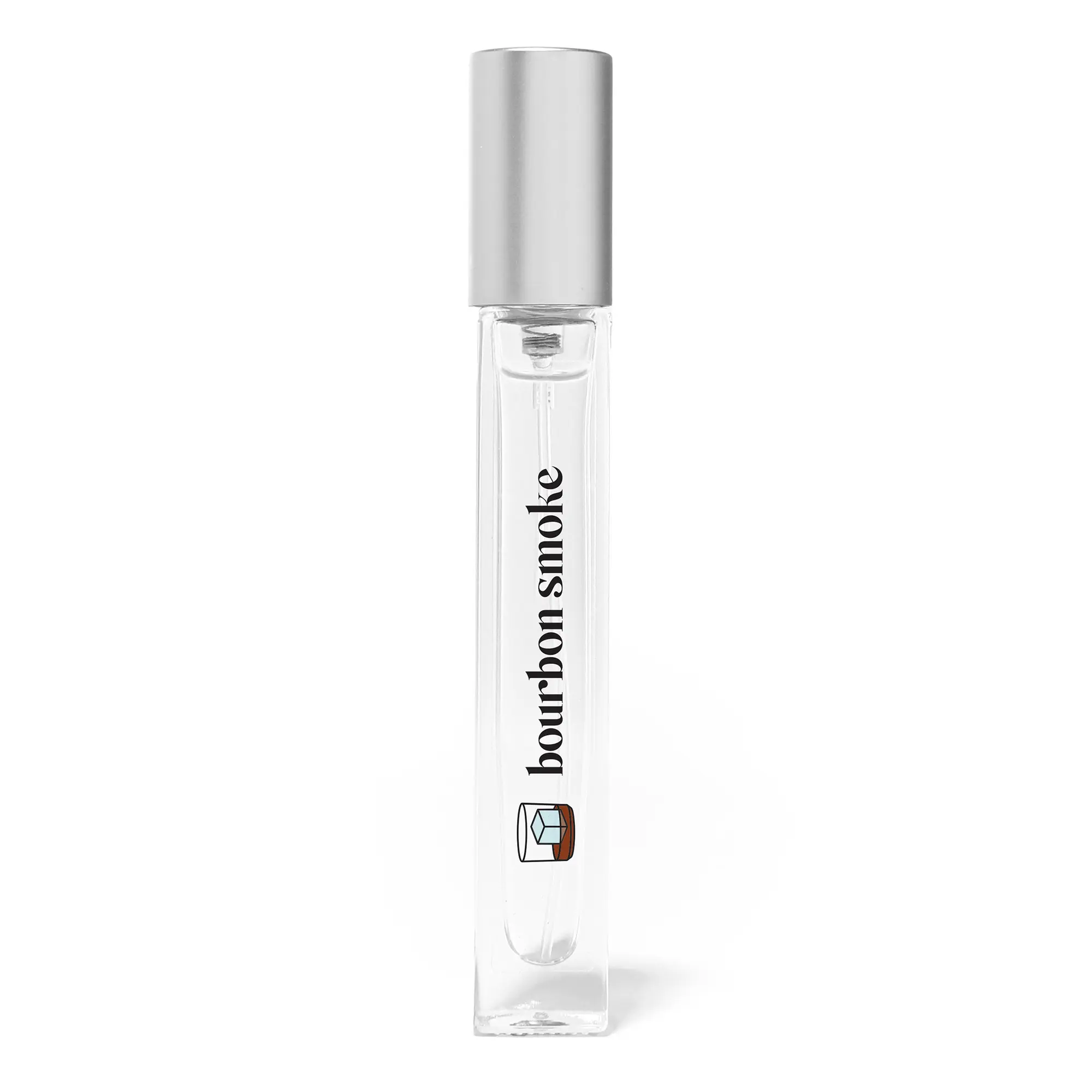 Just Juice Bourbon Smoke - Spicy, Warm Vanilla Perfume for Women and Men - Amber Mini Travel Perfume with Black Pepper, Cedar, Suede - 0.33 oz