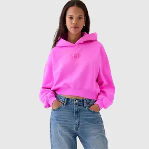 GAP VintageSoft Crop Logo Hoodie