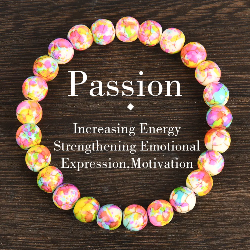 Sea Sediment Jasper Bracelet: Natural Stone Bracelet Handmade Gift For Men And Women, Brings Serenity & Luck - Infused With Energy，Bring Vitality Passion  Crystal bracelet, Unisex, Daily Wear