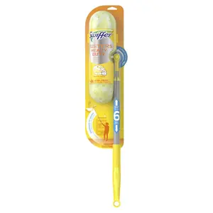 SWIFFER 72-in Heavy Duty Flexible Duster Kit - Long-Handled Household Cleaning Tool with Ergonomic Handle, Cleaning Supplies