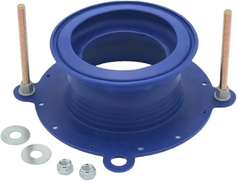 One N Done Toilet Flange Repair Kit  Complete Toilet Wax Ring Replacement Kit  Durable Waxless Toilet Ring  Includes Toilet Flange  and nuts,washers - Toilet Flange Extension Kit (1 Pack)