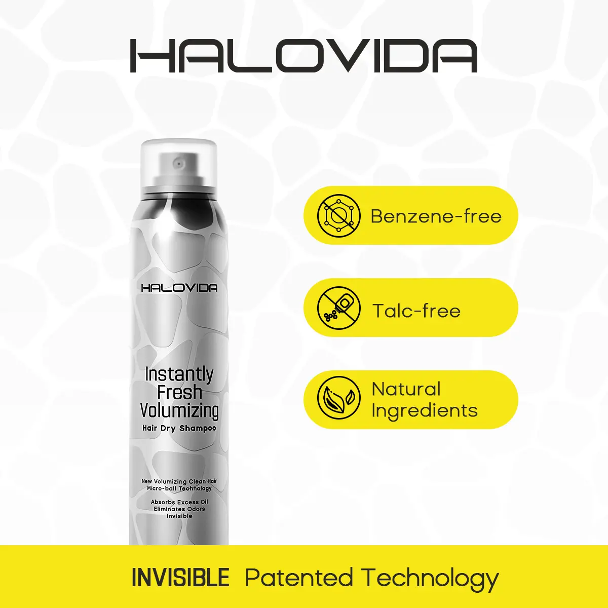 HALOVIDA INSTANT FRESH VOLUME BOOST HAIR DRY SHAMPOO 5.07 FL.OZ. Natural Cleanser, Absorbs Oil,Clean,Invisible & Quick-Dispersing summerwins,DealsForYouDays