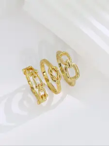 Women's Elegant Knot Design Rings, Exquisite Trendy Minimalist Rings, Fashionable Vintage Jewelry for Women & Girls for Daily & Party Decor