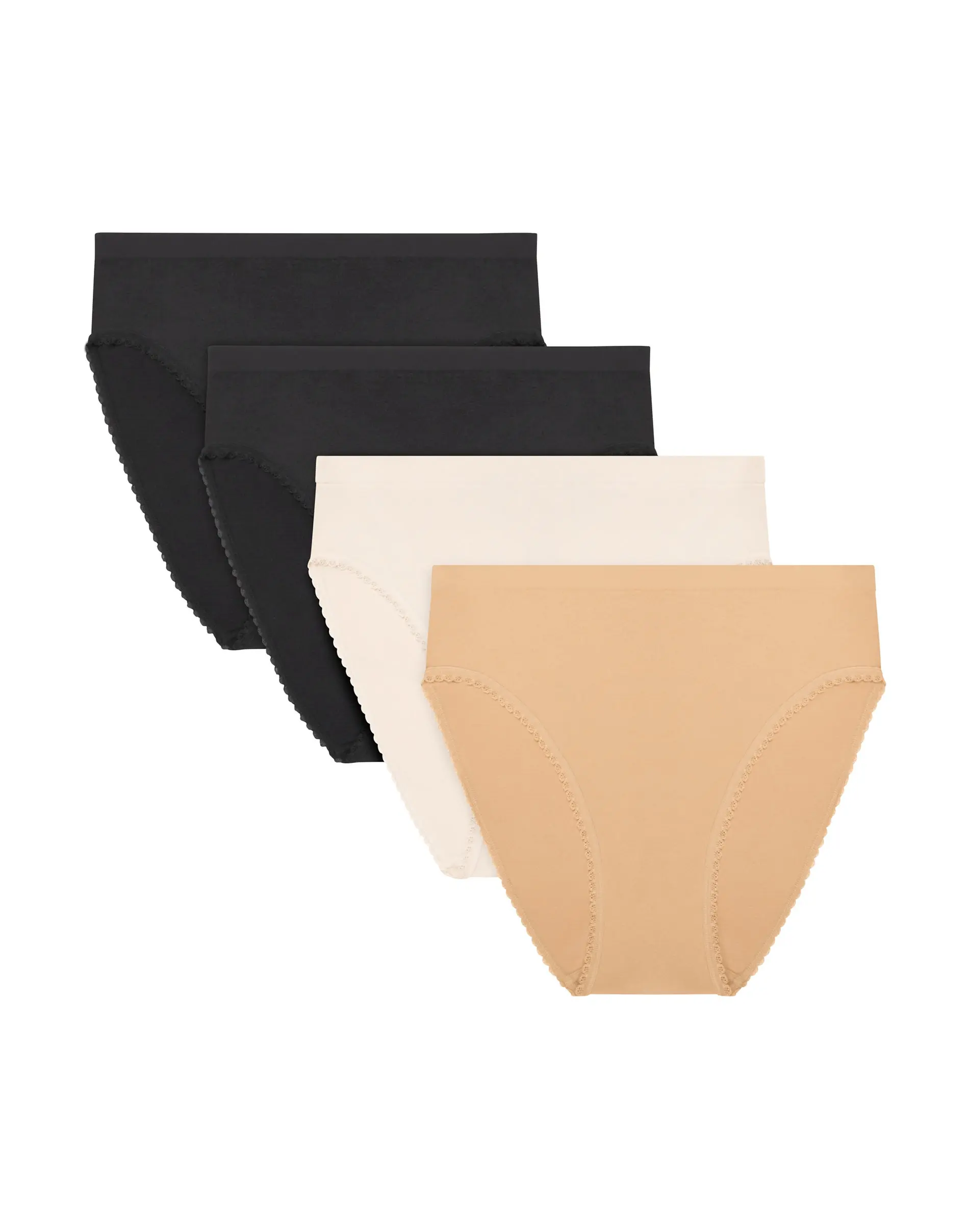 Maidenform Women's Underwear High-Cut Briefs Pack - 4-Pack - Seamless Stretch