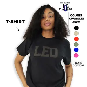 T-Shirt: Zodiac and Astrology Puff Print Unisex T-Shirts, Choose Your Color