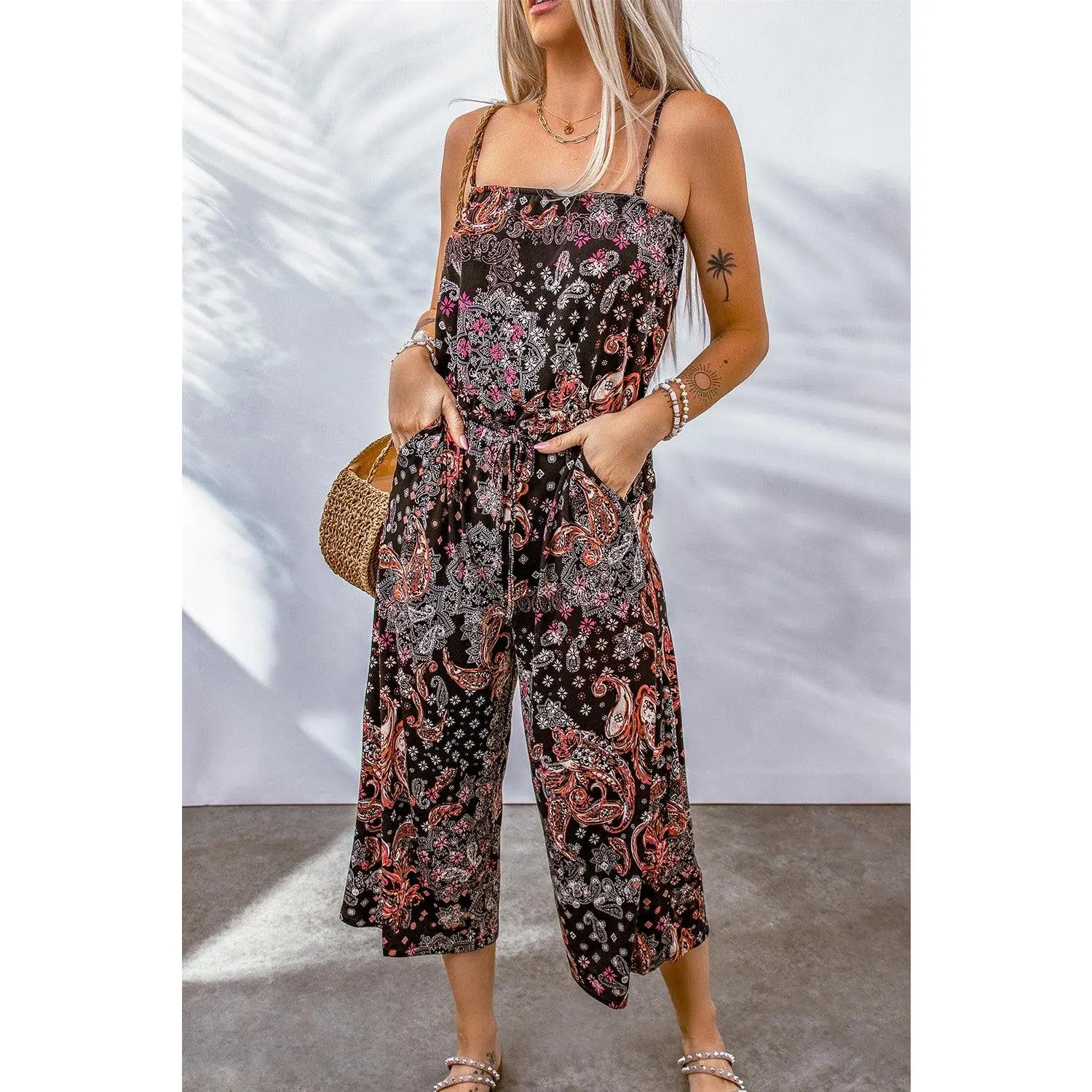 Paisley Printed Jumpsuit
