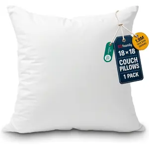 Couch Pillows Inserts 18x18 Premium Decorative Pillows for Couch, Bed & Living Room, Soft Fluffy Throw Pillow Inserts for Home Decor