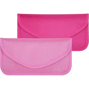 Signal Blocking Bag,  2 Pack RFID Faraday Bag Shield Pouch Cage Box Wallet Case for Cell Phone and  Key FOB,  Protection, Anti-Hacking -  & Hot