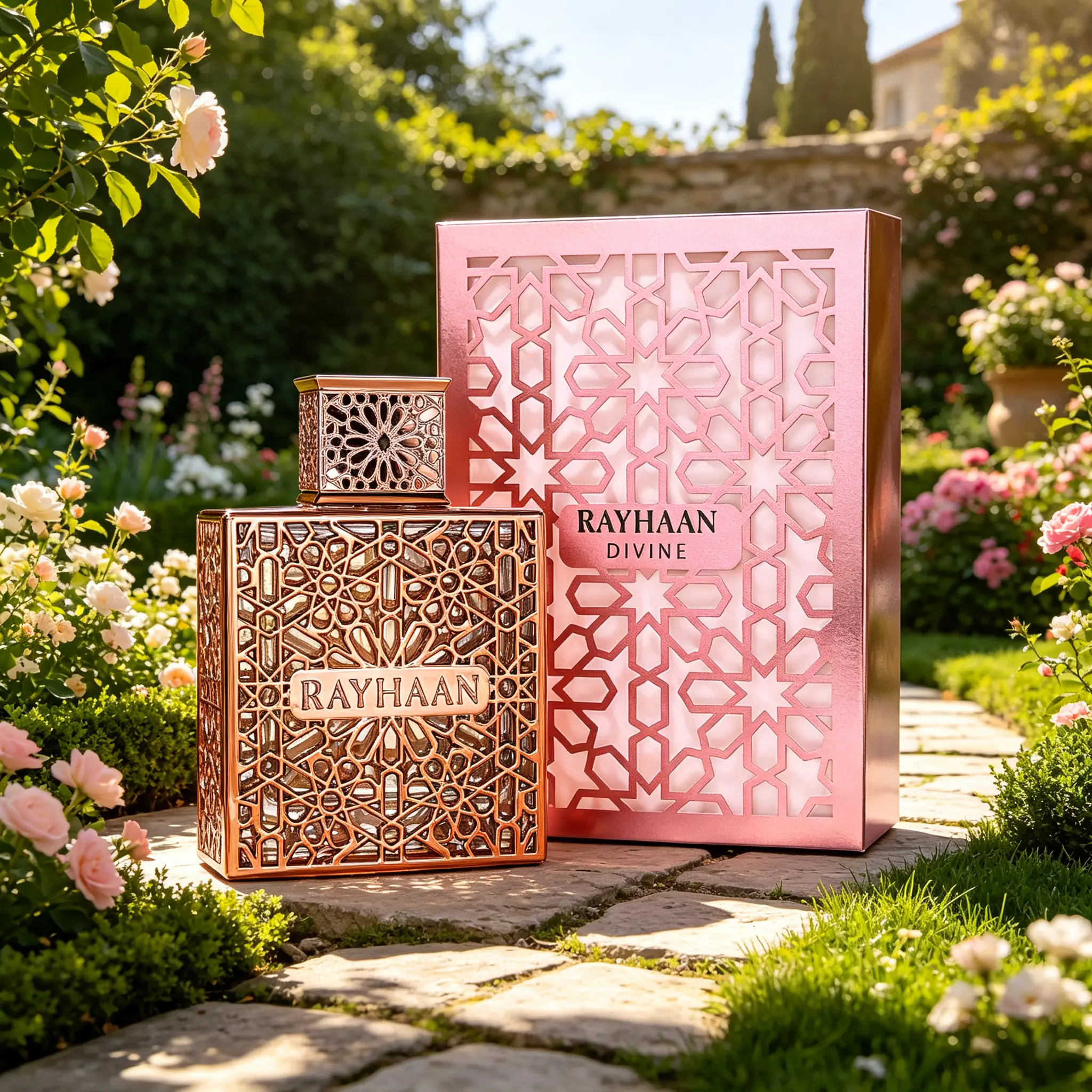 Rayhaan Divine Women's Eau De Parfum 3.4oz / 100ml | Sweet Fruity Gourmand Floral Perfume, Litchi Bergamot Rose Vanilla Chocolate Patchouli, Long‑Lasting Arabian Fragrance, Ideal Valentine & Christmas Gift