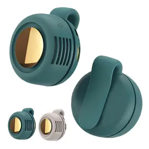 Portable Silent Mini Bladeless Fan Clip On, Adjustable 3-speed Suspended Waist Fans, Small Fan Clip on for Shirt & Waist, Personal Fan,Rotating BodyFan Suitable for Outdoor Travel,fathersdaygift,rechargeable personal fan,handheld turbo fan,Perfect Gift