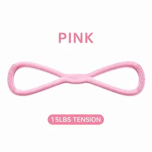 Figure 8 Resistance Band with Comfort Grip, Multi-Functional Exercise Elastic Band for Arms, Back & Shoulder Workout, Portable Home Gym Equipment for Stretching, Yoga & Physical Therapy minigym flexibility Industrial Grade Spider Straps