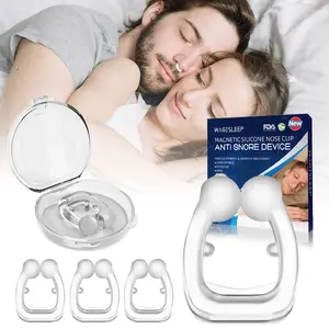 4 Packs Silicone Magnetic Anti Snore Clips, 2026 Upgrade Stop Snoring Nose Device Snore Stopper, Effective Snoring Solution Nasal Dilator Professional Sleep Aid Relieve Snore for Men Women[USA Design]