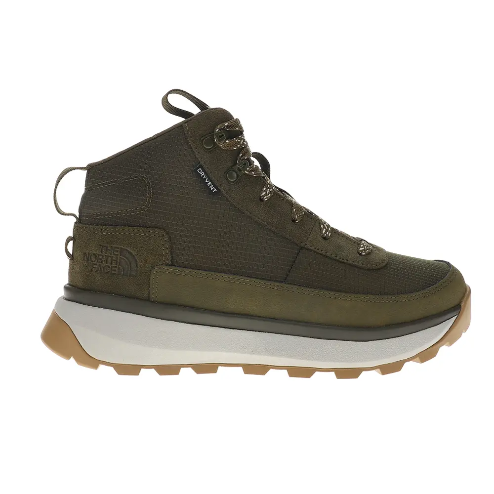 The North Face Mens Bergen Mid Waterproof Lace Up Casual Boots Ankle - Green