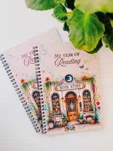 Boho Bookshop Reading Journal l stats, challenges, and Book tracker