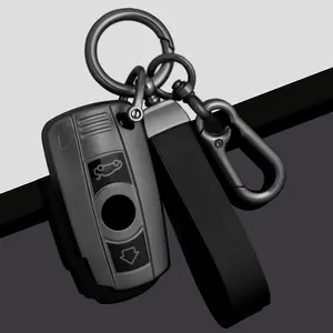 Car Key Case for Bmw E46 E60 E70 E87 3 5 6 Series M3 M5 X1 X5 X6 Z4 E71 E72 E88 E89 E91 E90, Car Key Protector Durable Keychain Holder Accessories Car Key Accessory