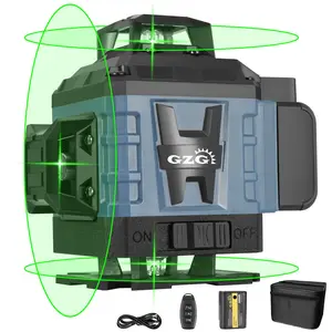 GZG 4D 16 Lines Laser Level, Self-leveling Laser Level, Automatic Laser Level with Remote Control, Professional Laser Level for Home & Office, Self Levelling Laser