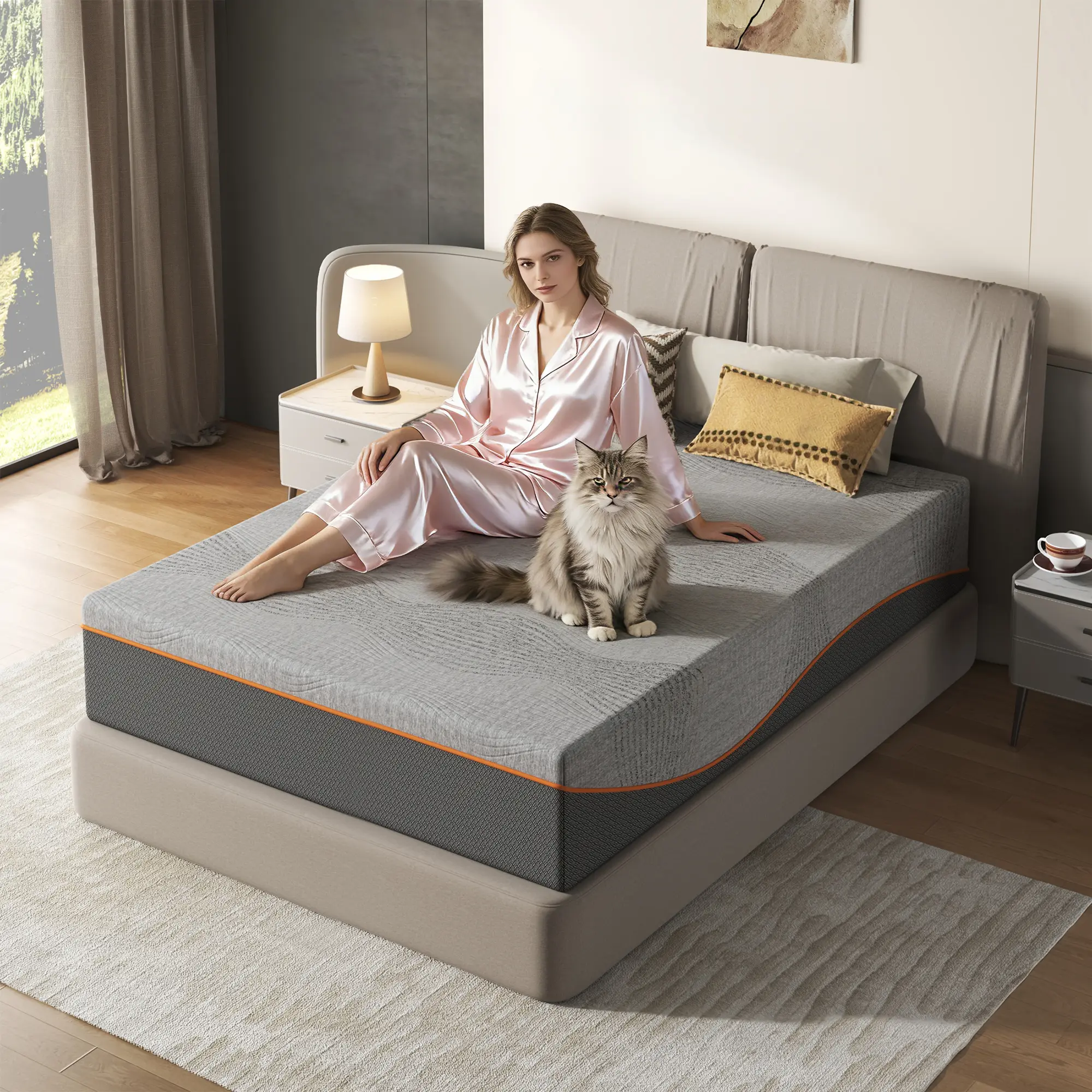 Soft Memory Foam Mattress - Base Foam, Fiberglass-Free, Medium Feel, Breathable Cooling Layers, Certified Safe Materials, Premium Bed Mattress