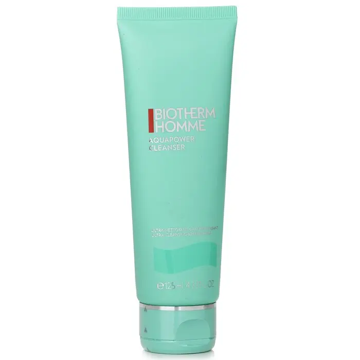 Biotherm Homme Aquapower Exfoliating Bubble Foam Facial Cleanser for Men, 125ml/4.22oz, Exfoliate, Moisturizer, Cleanse Facial Cleansers
