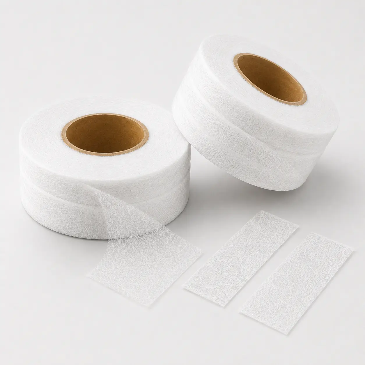 2-Roll No-Sew Fusible Hem Tape for Fabric, 2 cm x 70 yd Each, White Iron-On Adhesive Hemming Tape and Bonding Web for Pants, Jeans, Skirts, Curtains, Clothing Alterations and Home DIY Repairs
