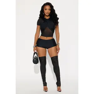 Celia Form Double Lined 3 Piece Set - Black