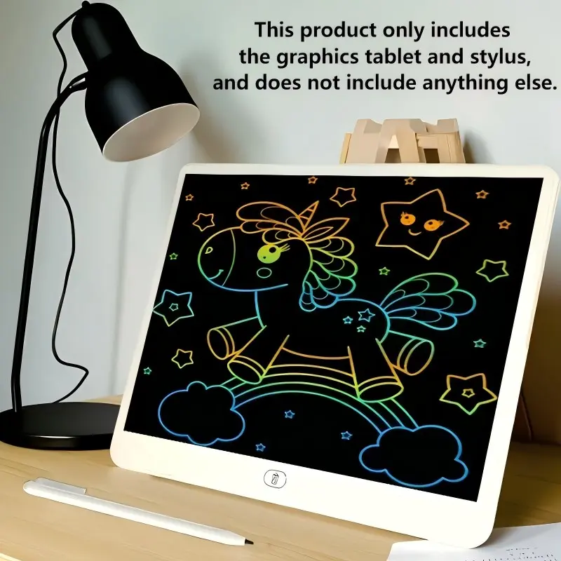Large LCD Writing Tablet, Erasable Drawing Board for Kids Ages 3-8, Digital Drawing Pad, Electronic Doodle Pad with Colorful Frame, Digital Products, Educational Gift for Boys & Girls, PVC Material, Gift for Children's Day, Christmas