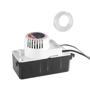 Automatic Condensate Removal Pump for AC Systems, 1/50 HP, 65 GPH, 15 ft Lift, Small Submersible Pump with Float Switch, Quiet Operation, Durable Aluminum Housing, Suitable for AC Drains and Dehumidifiers