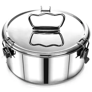 Wedding Gift Flan Mold 304 Stainless Steel Flan Pan Mold with Lid and Handle 1.5QT Capacity Flanera Flan Mould Portable Round Cake Baking Flan Mold for Chocolate Cake CuCountake Pudding Bakeware Kitchenware