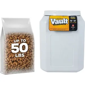 Vittles Vault Pet Food Storage 50-lb 13.4 x 13.75 x 18.8 inches Durable Versatile