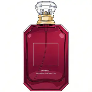KYL Lovefest Burning Cherry 48 100ml Eau de Parfum - Enchanting Aroma with Juicy Cherries & Creamy Vanilla - Perfect for Day & Evening Wear