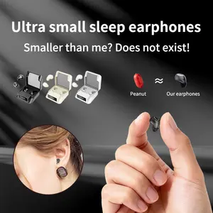 Invisible Earbuds, Ultra-Compact Mini Earphones, True Wireless Earbuds, Wireless Sleep Earbuds, Sleep Headphones, No Flashlight Needed, Perfect Gift for Girlfriend