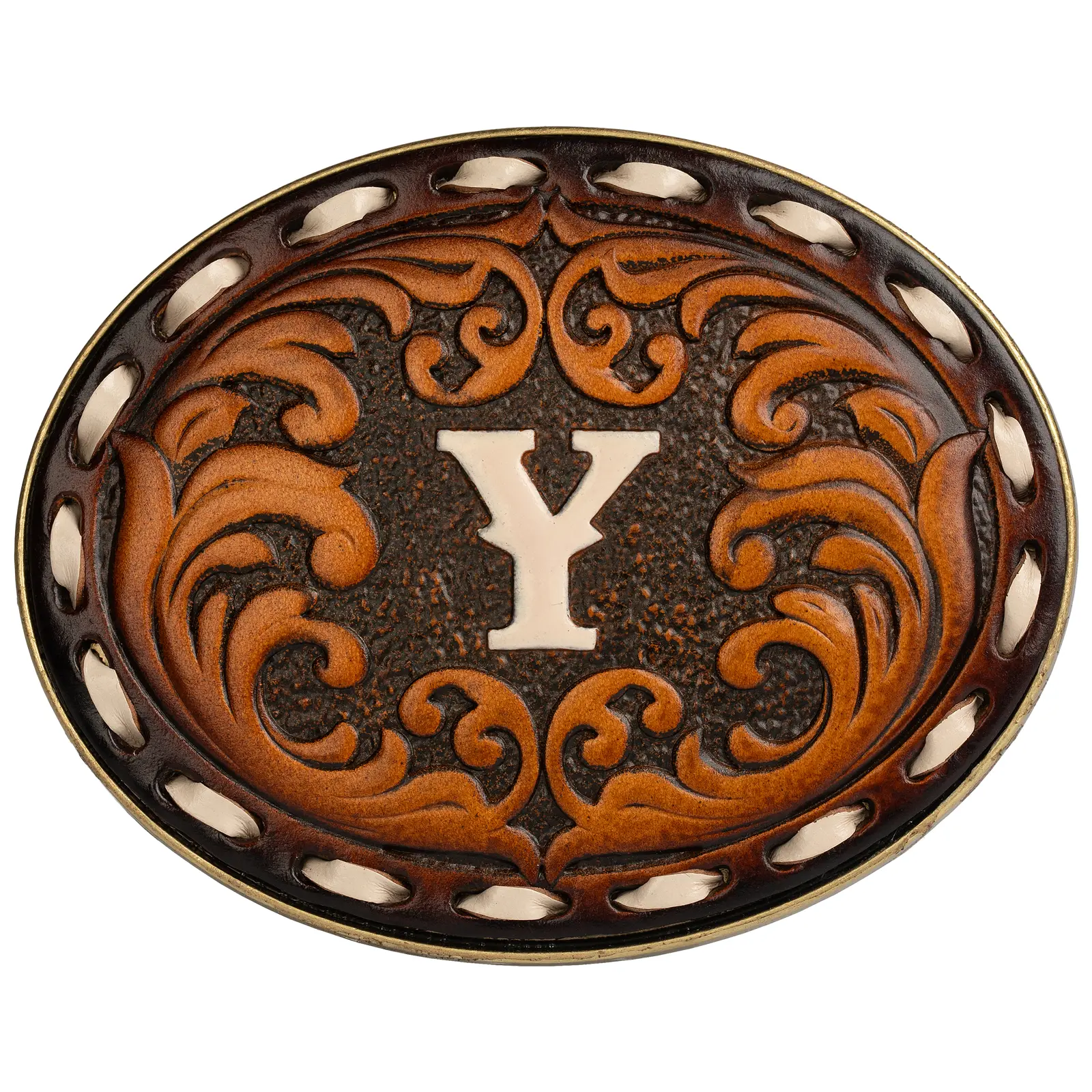 Western Belt Buckle for Cowboy & Cowgirl - Handmade Leather Engraved Initial Letter (A-Z)  - Western Style Accessory，Handcrafted Bespoke Belt Buckle，Cowboy Belt Buckle，Belt Buckles men，Western Belt Buckle,Texas Belt Buckle,Gift for Cowboy