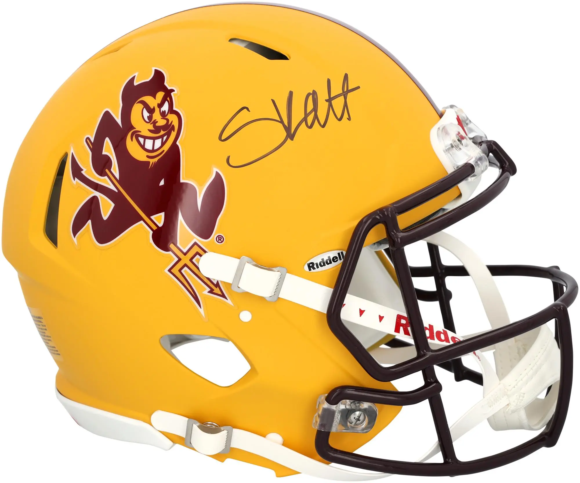 Cam Skattebo Arizona State Sun Devils Autographed Sparky Riddell Speed Authentic Helmet - Fanatics Authentic Certified