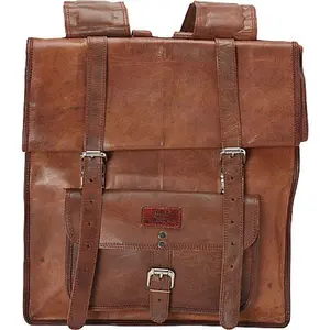 212 MAIN Large Roll-Up Ranger Backpack - Adjustable, Durable, Handcrafted Leather Design, Large Capacity Functional Storage, Slide Locks, Adjustable Backpack, Durable Backpack