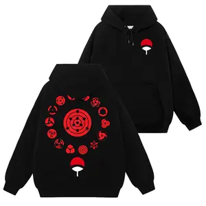 Limited Uchiha Clan Sharingan Eyes - Hoodie T-Shirt Sweatshirt, Retro Vintage Unisex Graphic 90s Cotton, Gift For Wibu, Anime Manga Y2K Streetwear