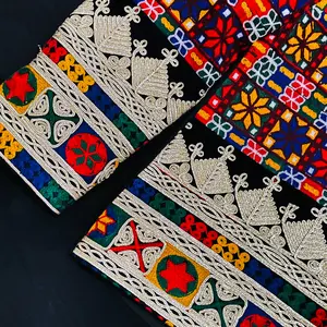 سرپتلوني/ افغان خامکي کورتۍ Afghan Women's Cotton Coats with Churma Embroidery Floral Jackets