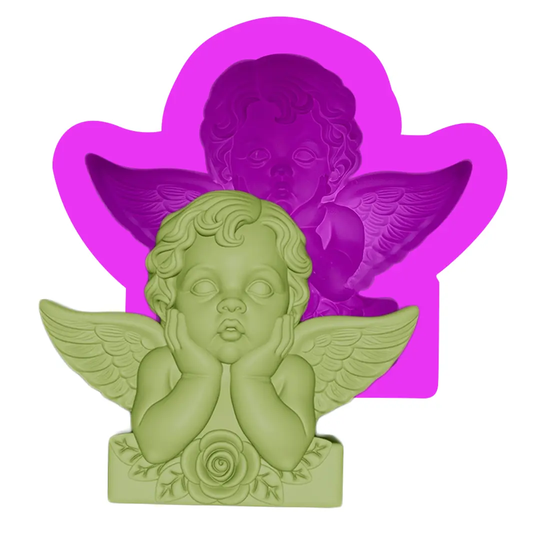 Cherub Angel with Wings / candle mold