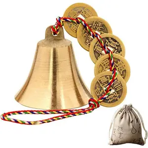 Chinese Feng Shui Bell for Wealth and Safe, Peace and Success,Feng Shui Element, Door Chime or Decor