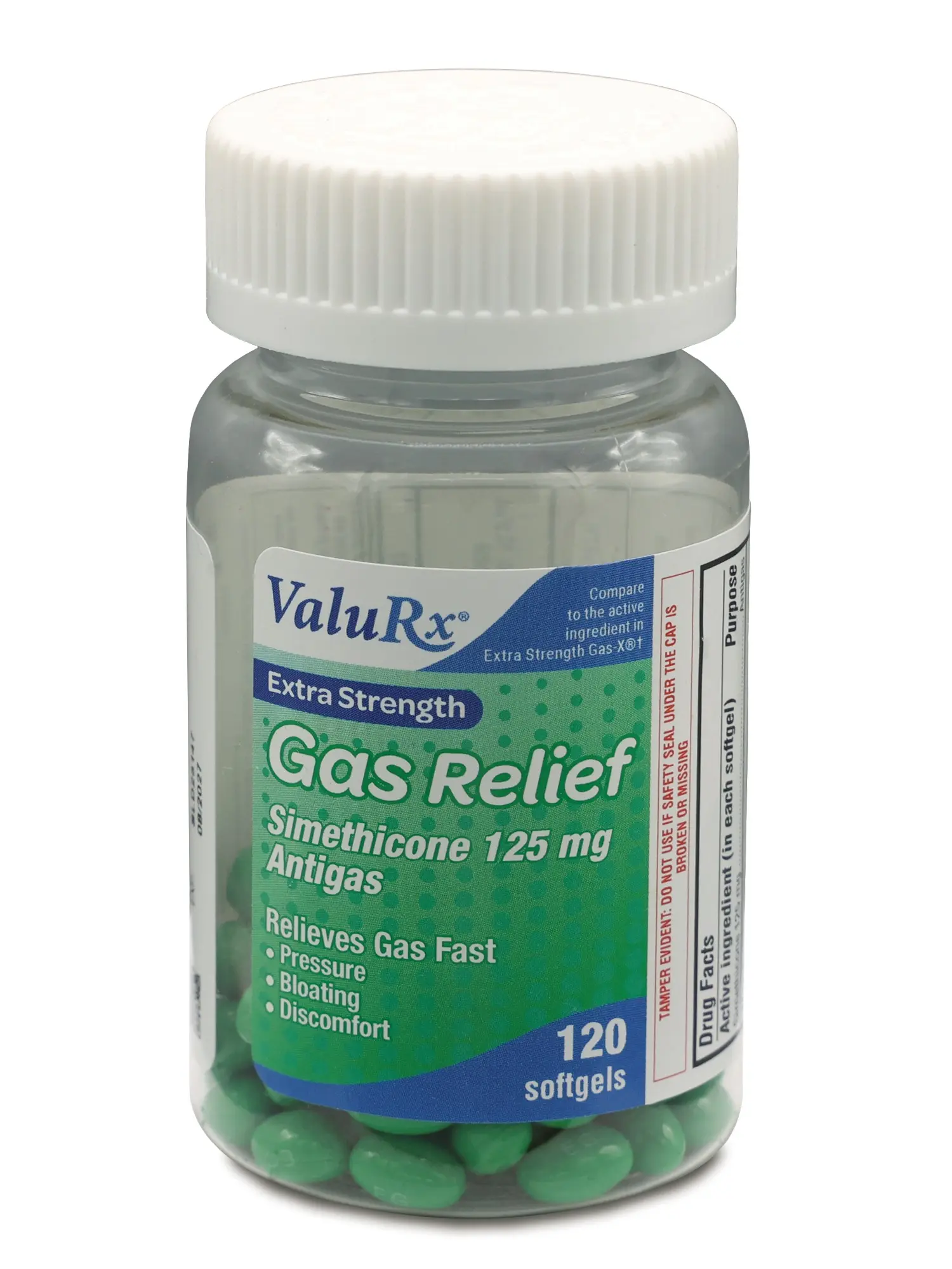 Gas Relief Softgels 125mg – 120 Count