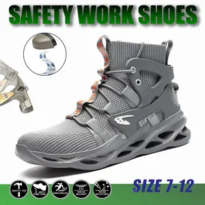 Labor Protection High Top Boots Breathable Steel Toe Labor Protection High Top Boots Breathable Steel Toe