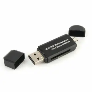 Sanoxy SANOXY-KEYBOARD8 Micro USB OTG to USB 2.0 Adapter SD-Micro SD Card Reader with Standard USB Male