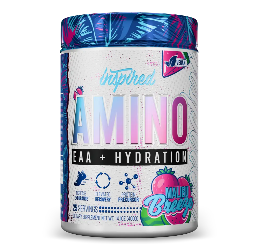 Inspired Amino EAA + Hydration Fitness Supplement - Intra & Post Workout Muscle Recovery with Essential Amino Acids, BCAAs, Electrolytes (30 Servings) - Healthcare Dietary Support, Daily Electrolyte