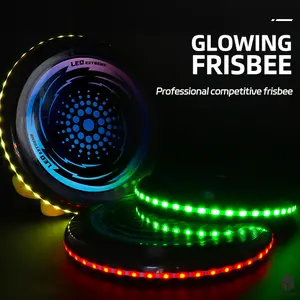 49 LEDs Flying Ring - Super Bright, Soft, Auto Light Up, Safe,  Lightweight Frisbee, Camping（5 colors available）