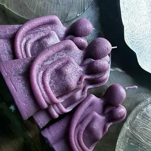 Alluring Couples Ritual Candle - Purple Design for Special Moments