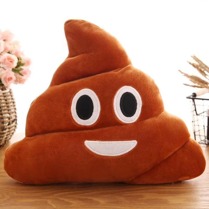 20cm Cartoon New Expression Poo Plush Toy, Cute Quirky Stress Relief Cushion for Children, Classic Novelty Toy