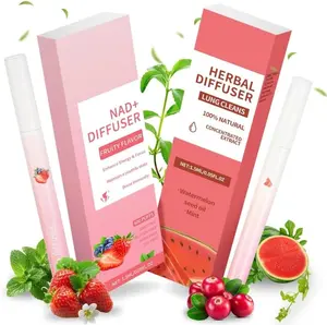 New release 2026 ! Herbal Diffuser Pen - Fruit Flavor Smokeless Inhaler for Quitting Smoking, 2 Flavors (Watermelon & Strawberry), Flavored Air Freshener for Lung Cleansing, 2 Sticks