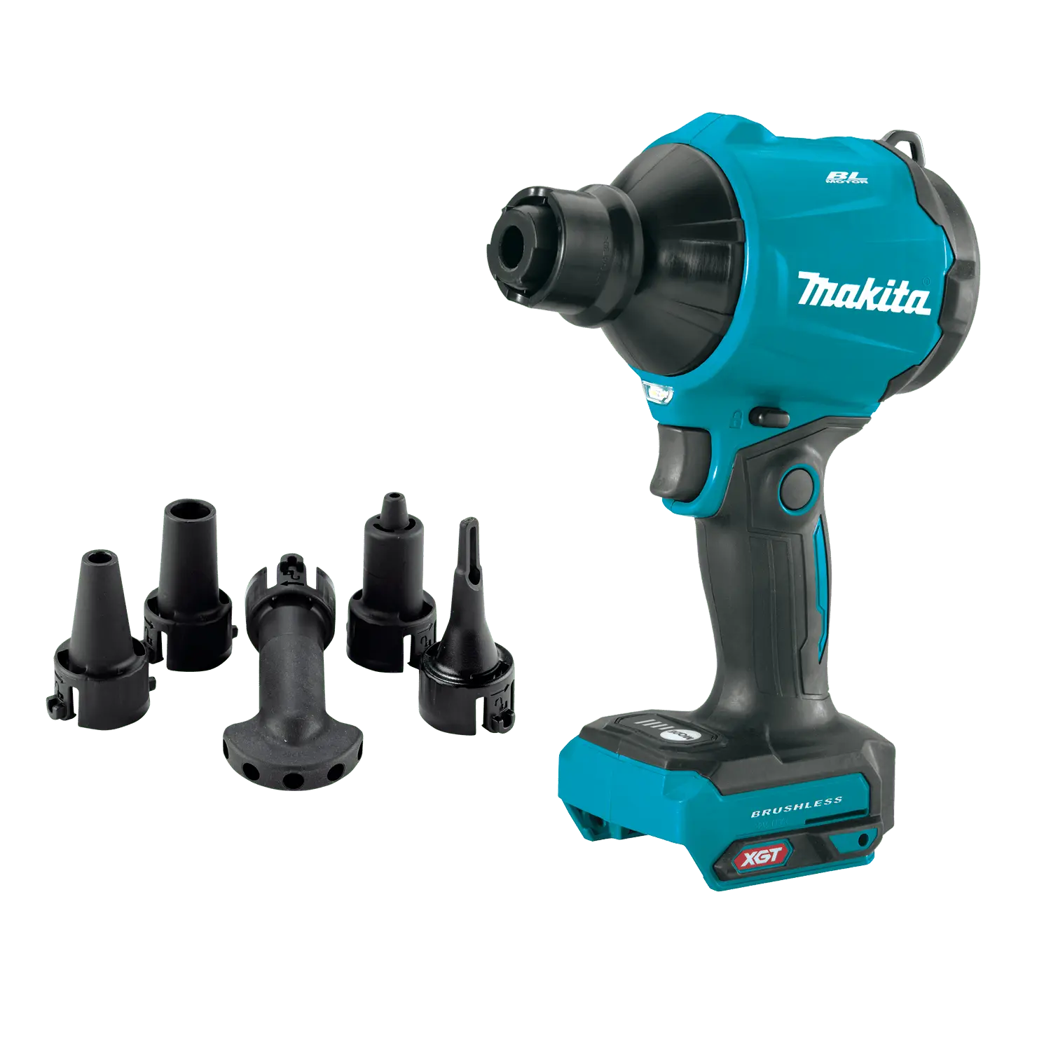 Makita GSA01Z 40V XGT Brushless Motor Handheld Cordless High-Speed Blower/Inflator (Tool Only) with Digital Control, Wireless Handheld Blower (39 CFM)