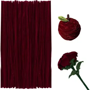 200 count Pipe Cleaners Chenille Stems,  Red Pipe Cleaners, 11.8inch Long Craft Pipe Cleaner Bulk  Making, Mother's Day DIY Art Crafts Decorations Supplies ( Red)